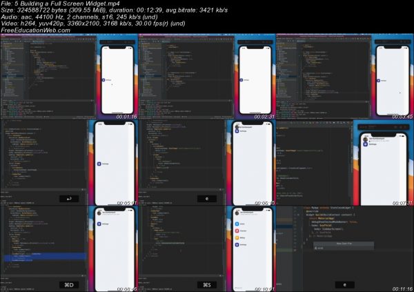 5 Building a Full Screen Widget