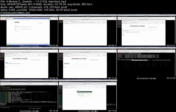4 Module 5 Exploits 1 5.2 SQL Injections