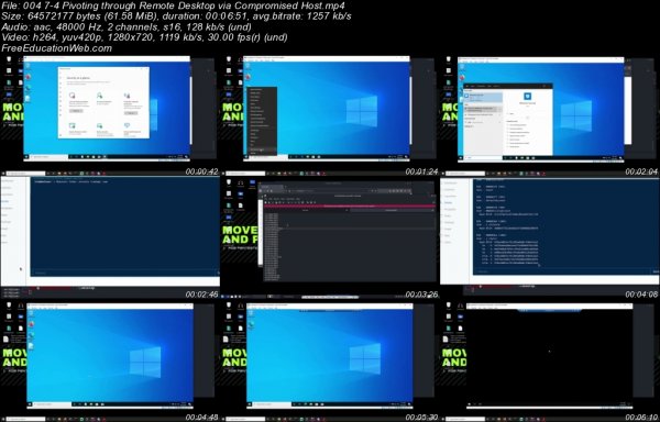 004 7 4 Pivoting through Remote Desktop via Compromised Host