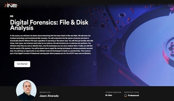 INE Digital Forensics File Disk Analysis min