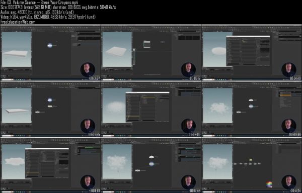 Houdini Cloud Simulation Course - Image 2