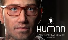 Human: Realistic Portrait Creation With Blender